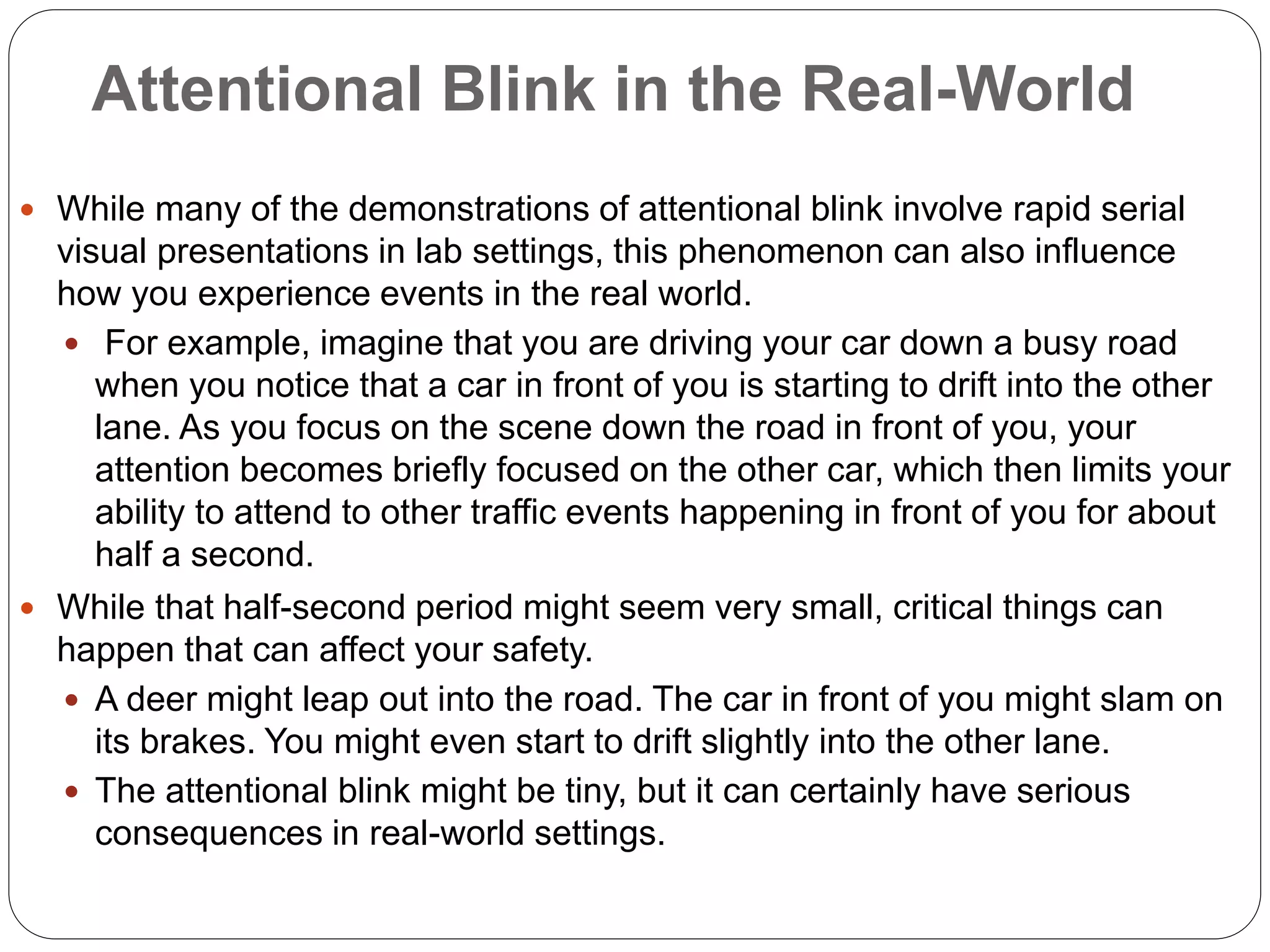 What Is Attentional Blink