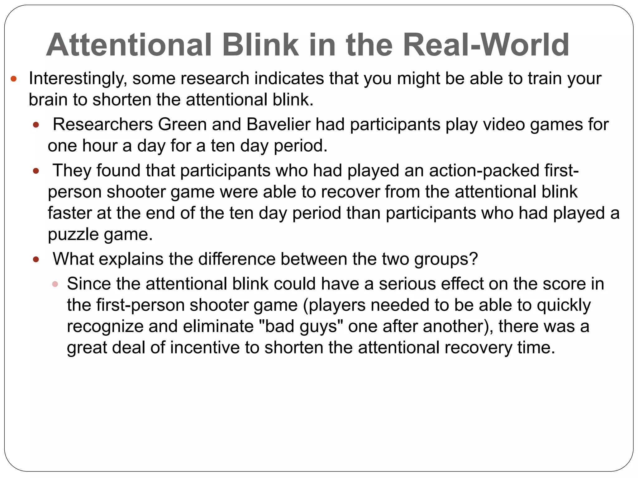 What is attentional blink ppt
