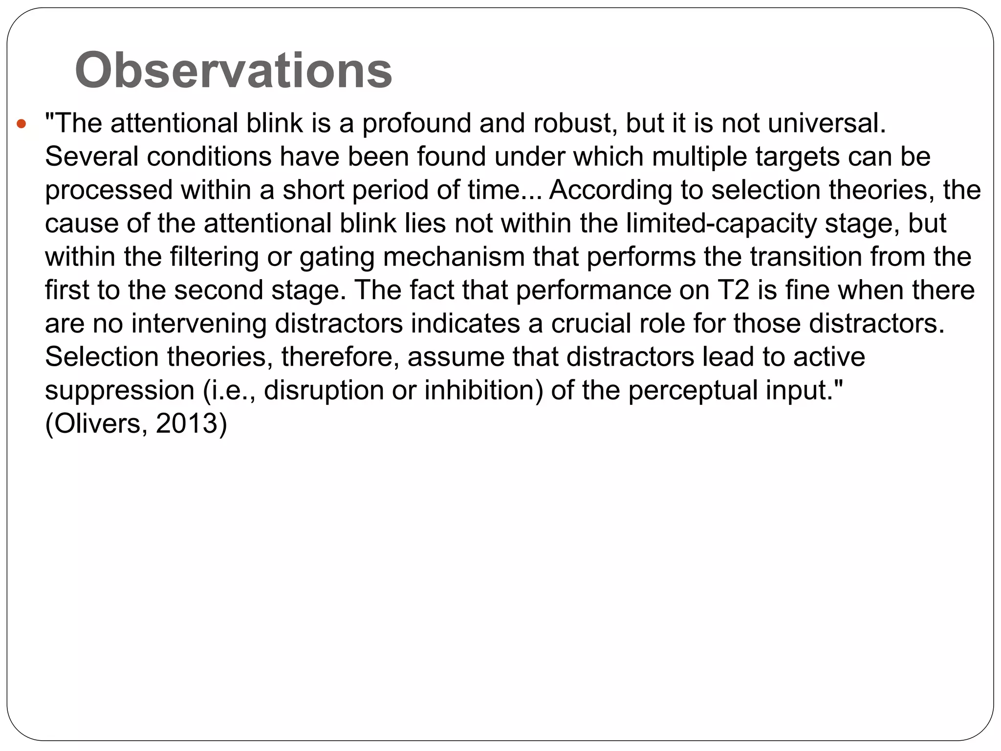 What is attentional blink ppt