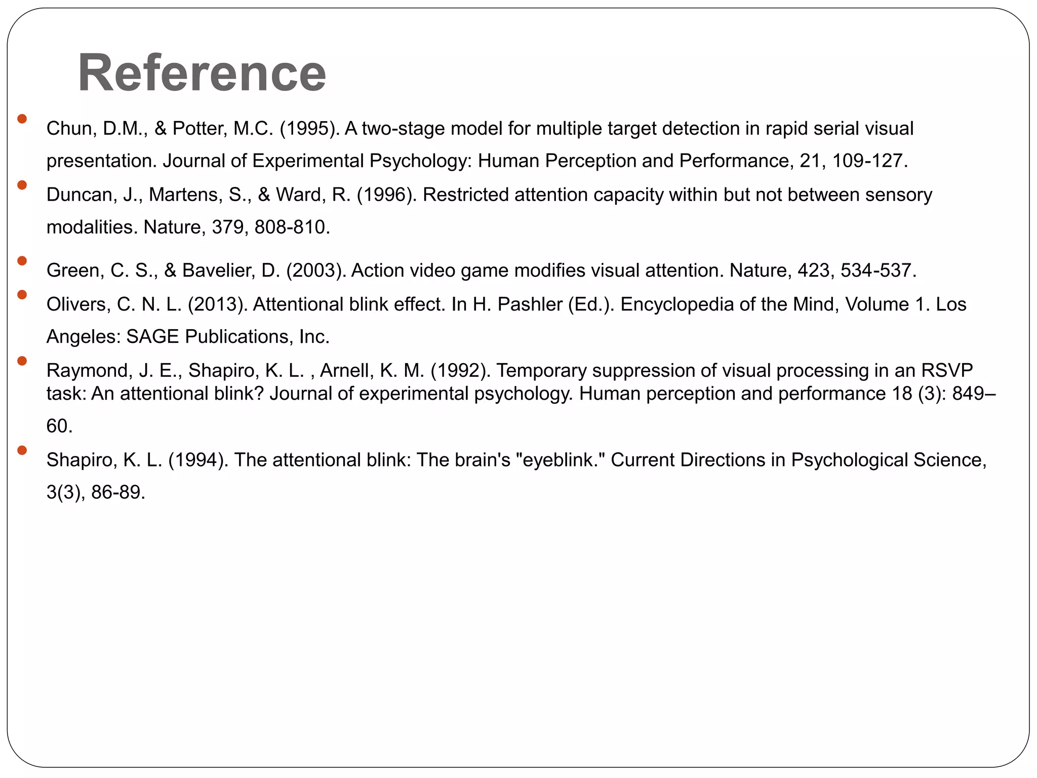 What is attentional blink ppt