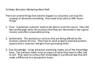 What Is Attraction Marketing