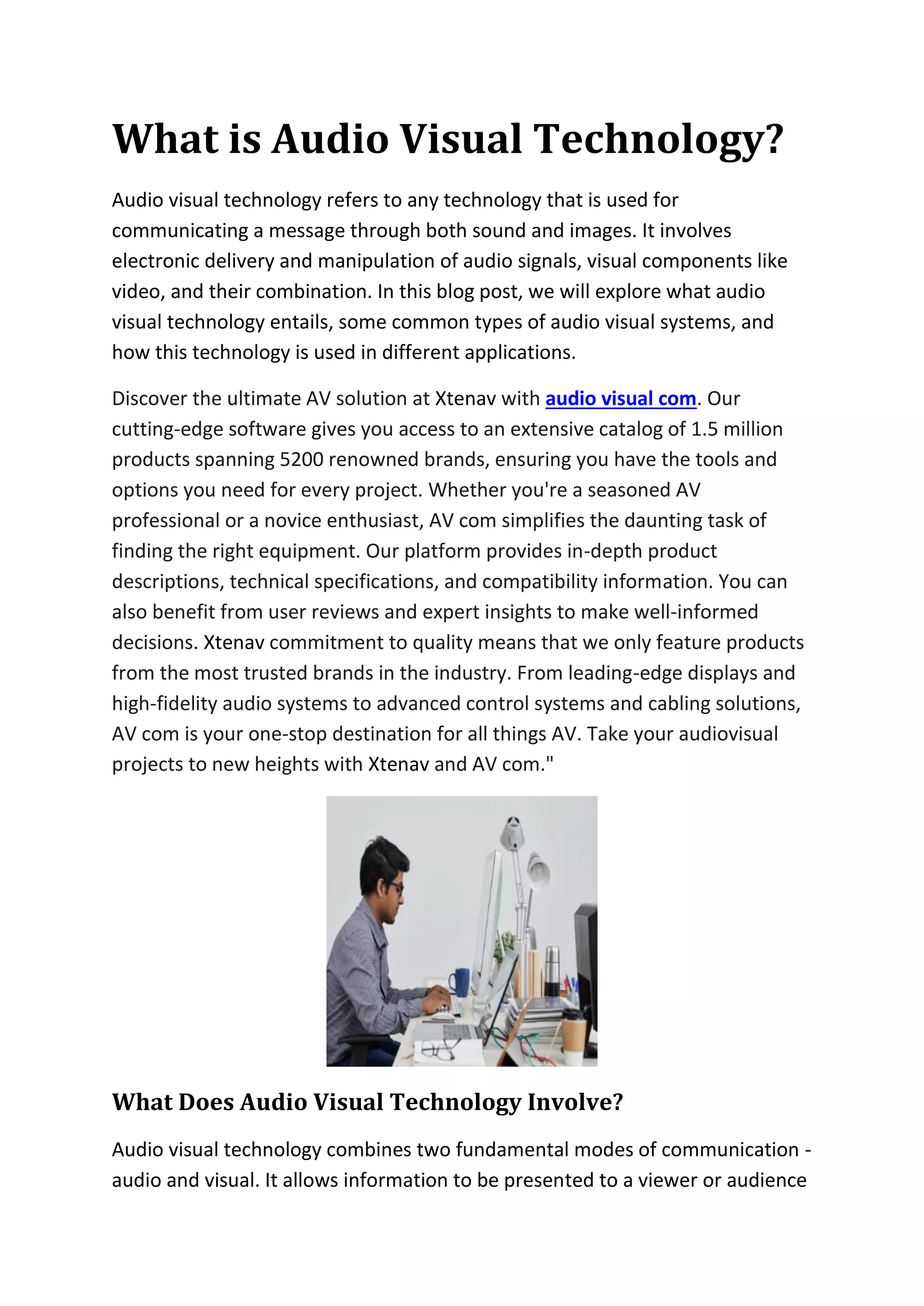 What is Audio Visual Technology.pdf