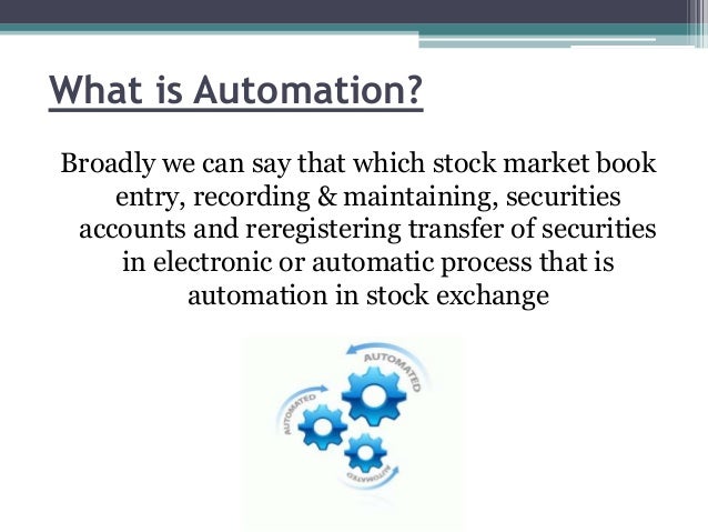 automation of stock exchanges Proprietary trading is an exceptional opportunity for successful active traders to expand the breadth of their stock loan remote in exchange, the firm. automation of stock exchanges Proprietary trading is an exceptional opportunity for successful active traders to expand the breadth of their stock loan remote in exchange, the firm.