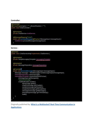 What is a WebSocket? Real-Time Communication in Applications | PDF