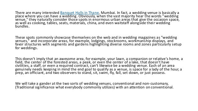 What is a wedding venue