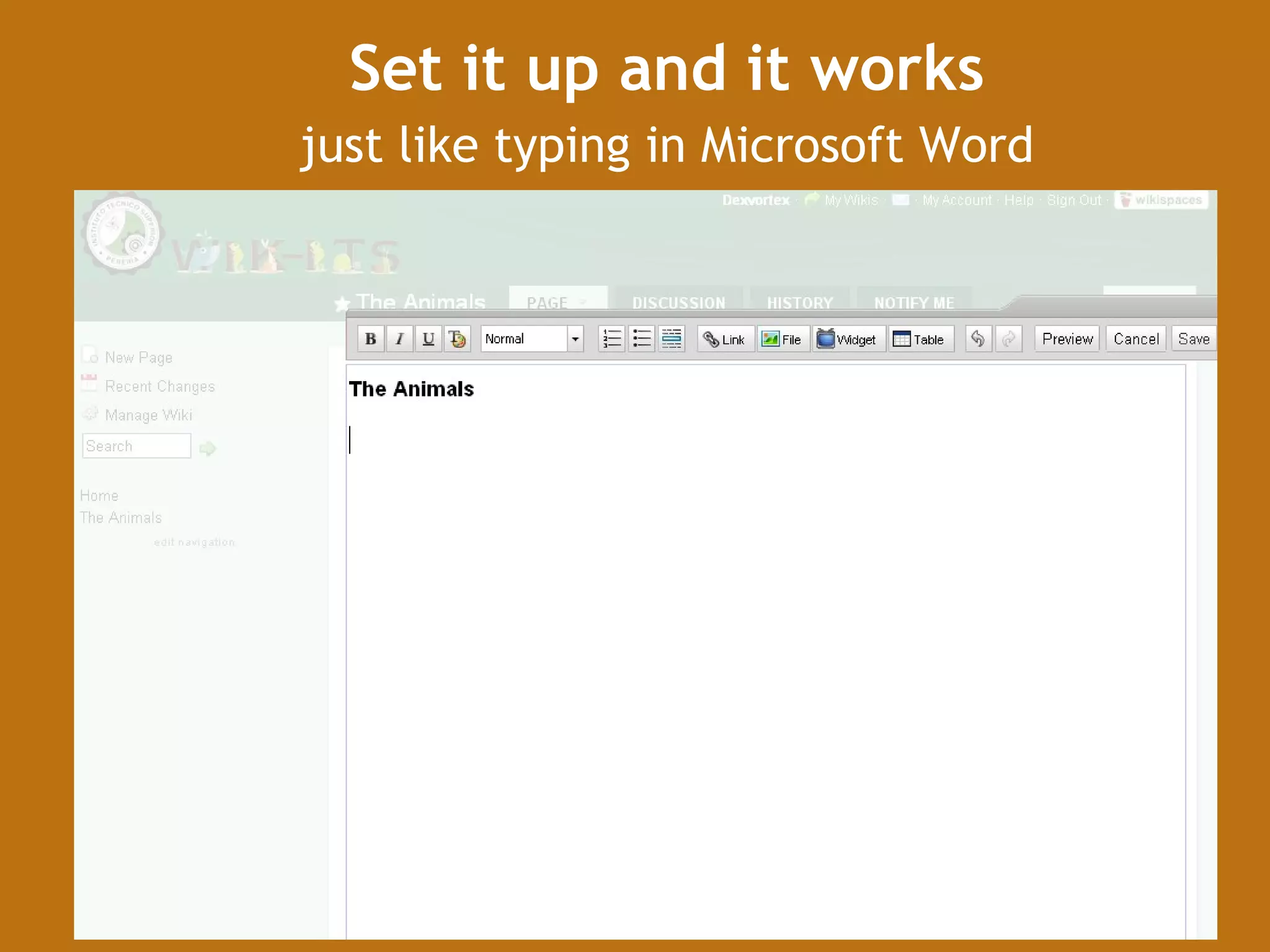 Set it up and it works just like typing in Microsoft Word 