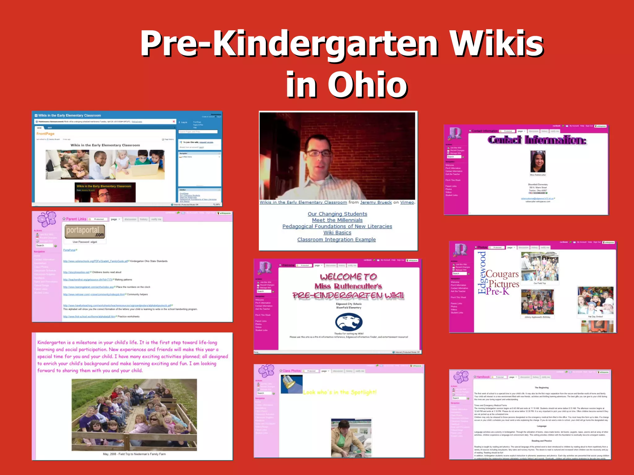 Pre-Kindergarten Wikis  in Ohio 