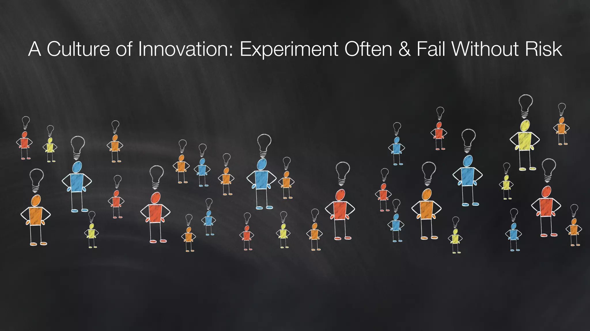 A Culture of Innovation: Experiment Often & Fail Without Risk 
 
