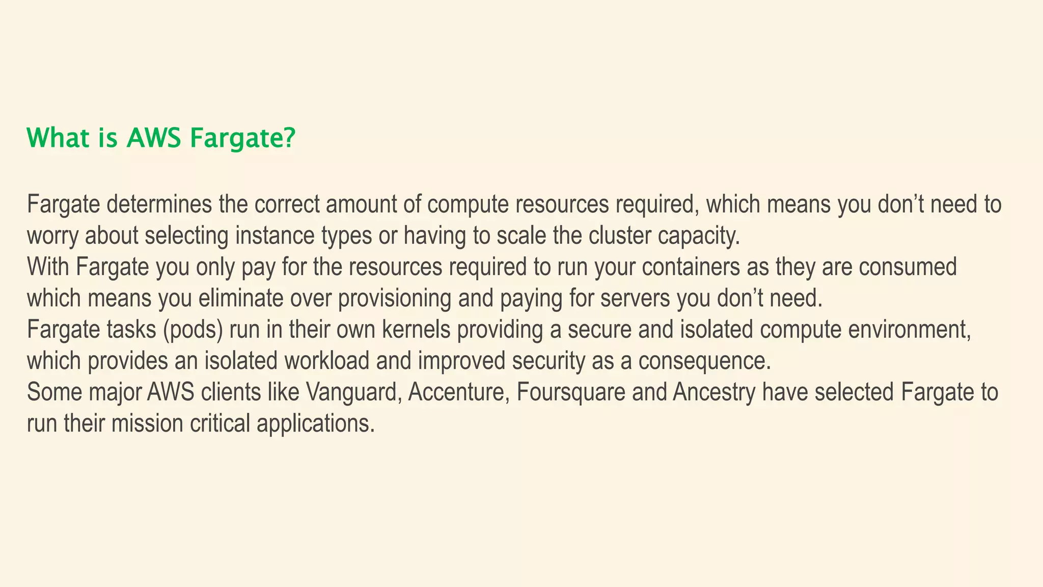What is AWS Fargate | PPTX