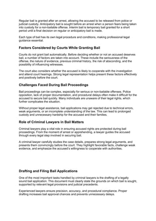 What Is Bail and How Can Criminal Lawyers Help.docx