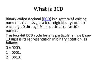 What is bcd number system | PPT