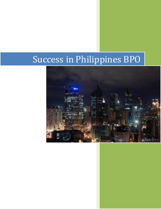Success in Philippines BPO  