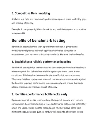 What is Benchmark Testing_ A Comprehensive Guide | PDF