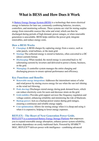 What is Battery Energy Storage System and How Does it Work | DOCX