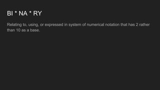 What is Binary (Computer Science) | PPT