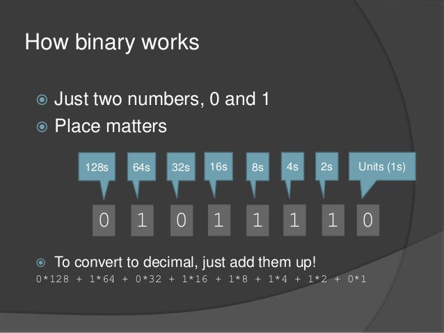 What is binary and why do we use it?