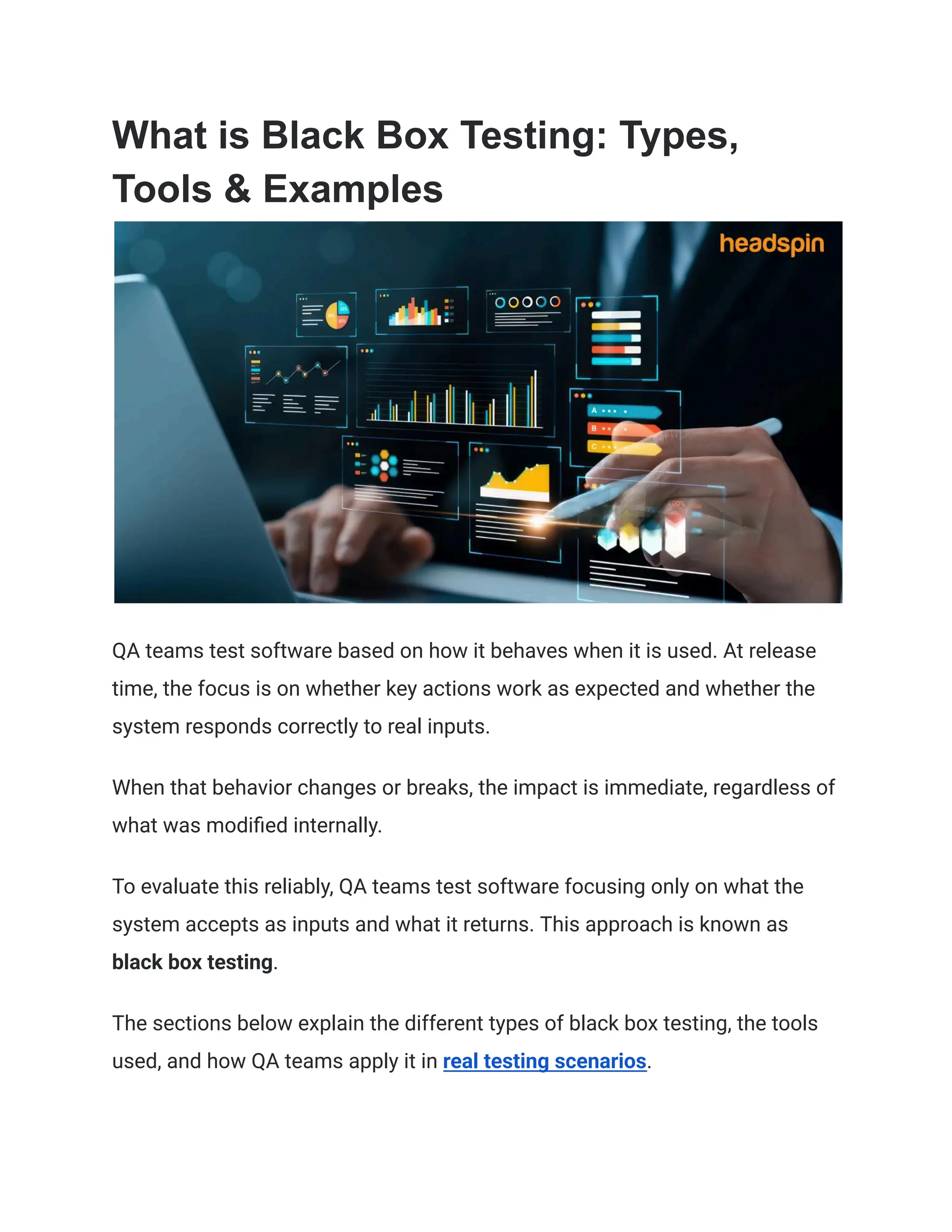What is Black Box Testing_ Types, Tools & Examples | PDF