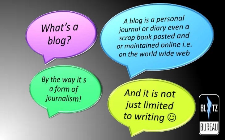 What is Blogging Slide 3