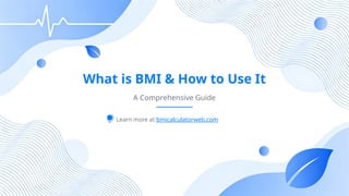 Bmi Lesson Comprehensive Guide to Understanding and Using BMI for Health ...