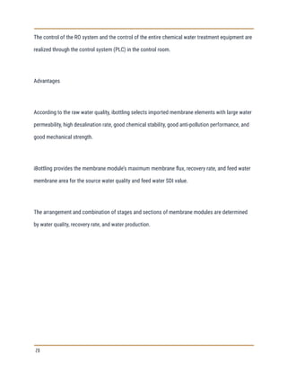 What is bottled water production process flow chart