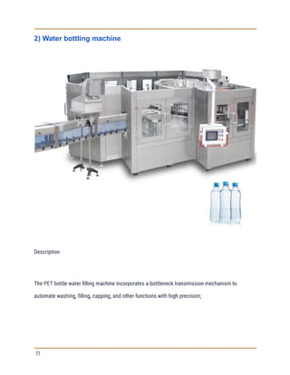 What is bottled water production process flow chart