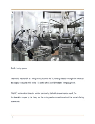 What is bottled water production process flow chart