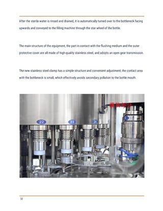 What is bottled water production process flow chart