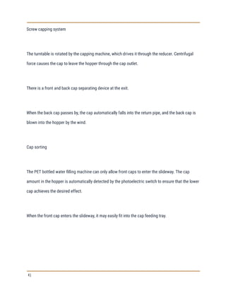 What is bottled water production process flow chart