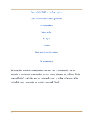 What is bottled water production process flow chart