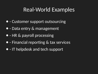 What is BPO? Explained Guide on Business Process Outsourcing 2025 | PPTX