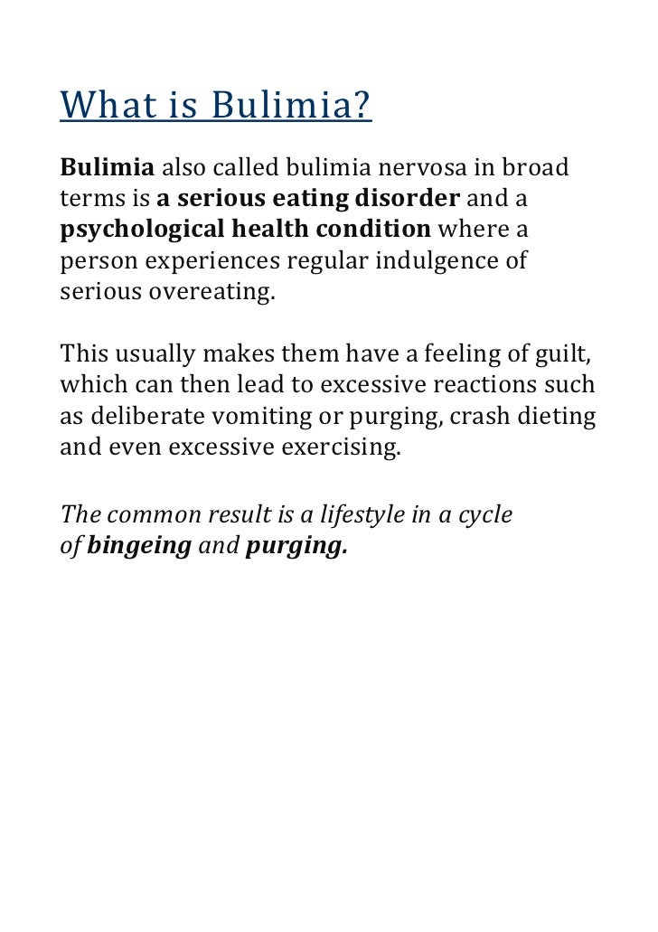 What is Bulimia Discover Top Secrets To Recovery