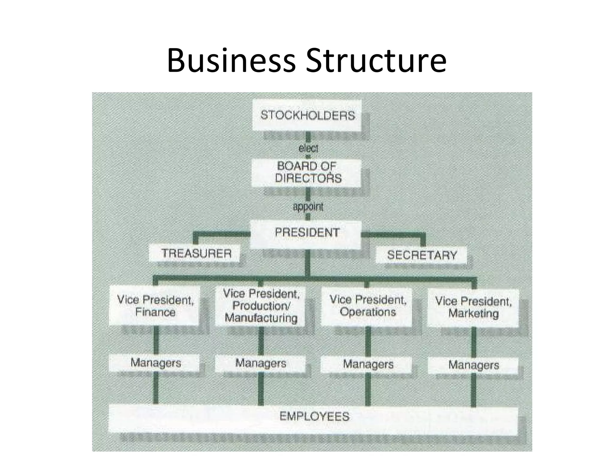 Business Structure
 