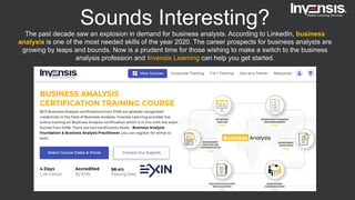 What is business analysis  - Slideshare