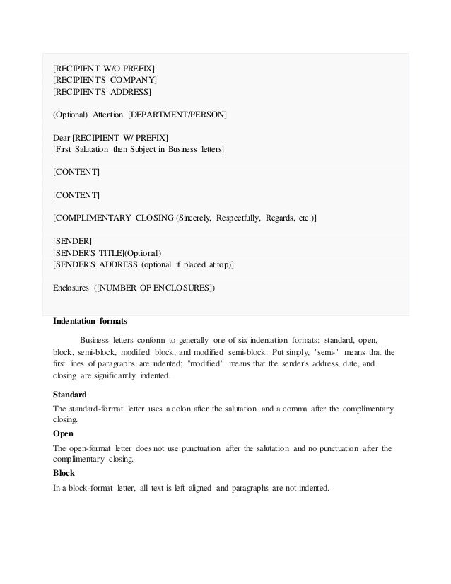 what is business letter