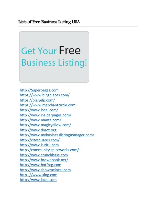 What Is Business Listing
