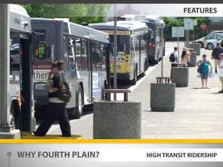 FEATURESWHY FOURTH PLAIN?HIGH TRANSIT RIDERSHIP