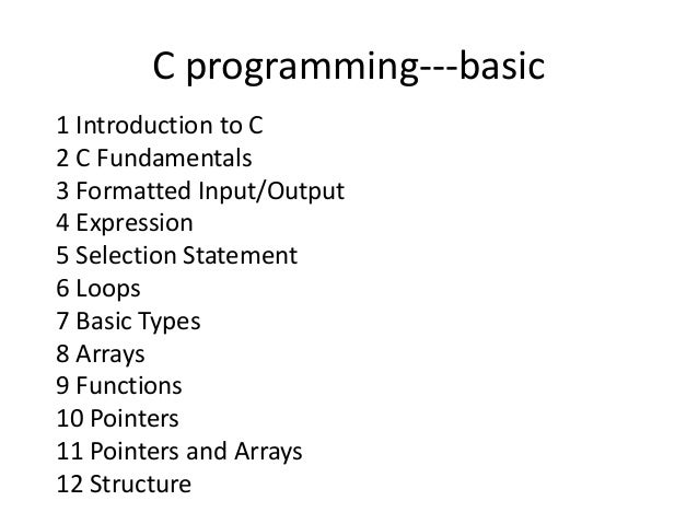 What Is C