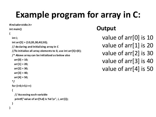 What is c