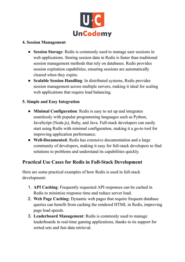 What Is Caching, and How Does Redis Improve Full Stack Developer ...