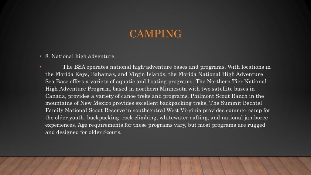 What is camping