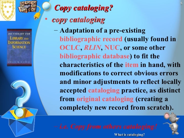 What Is Cataloging?