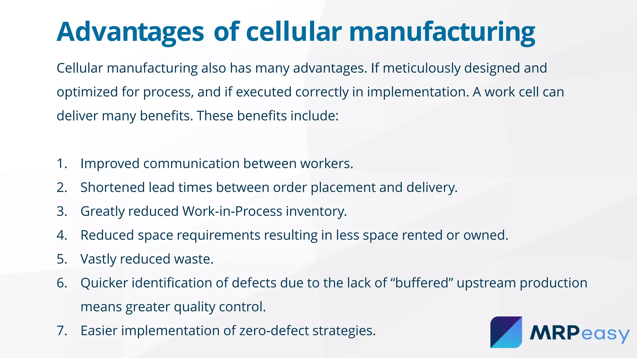 What is cellular manufacturing? | PPT