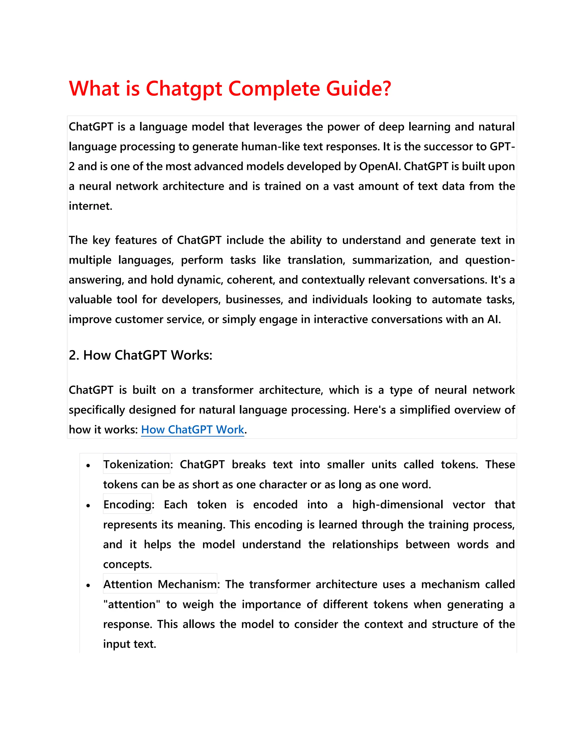 What is Chatgpt Complete Guide | PDF