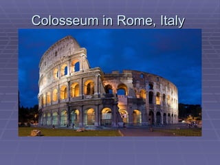 Colosseum in Rome, Italy  