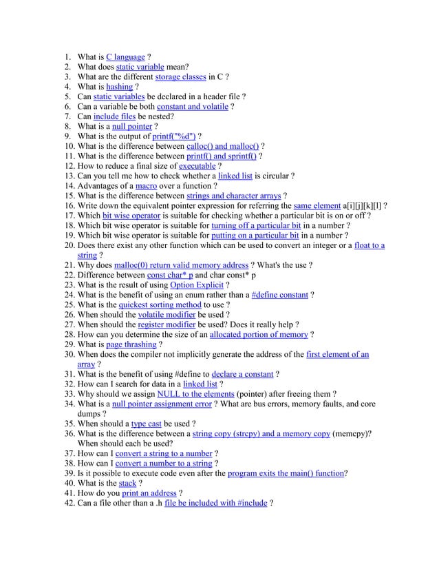 What Is C Language PDF