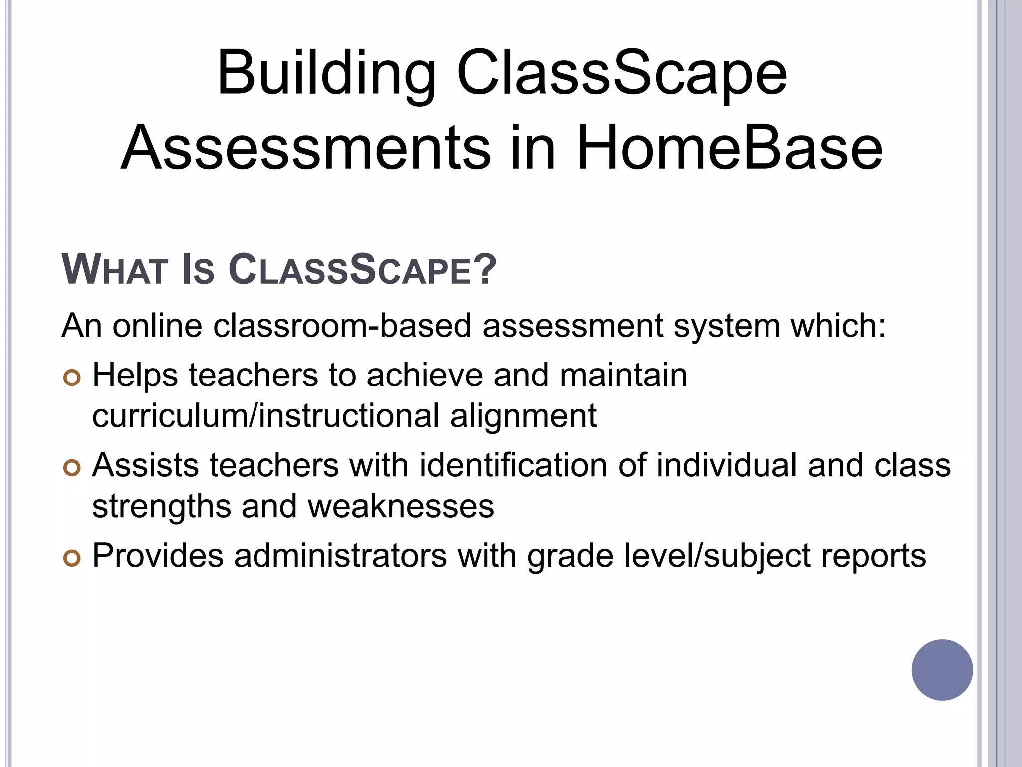 what-is-classscape-ppt