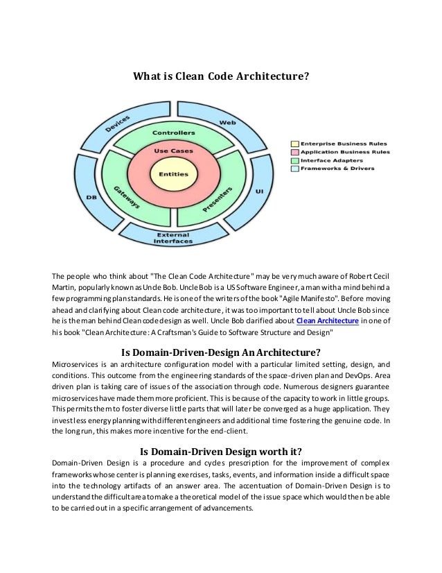 What is clean code architecture