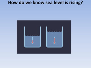 How do we know sea level is rising?
 