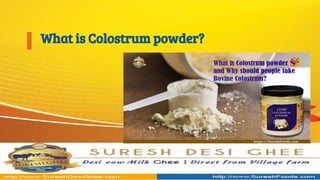 What is Colostrum powder?
 