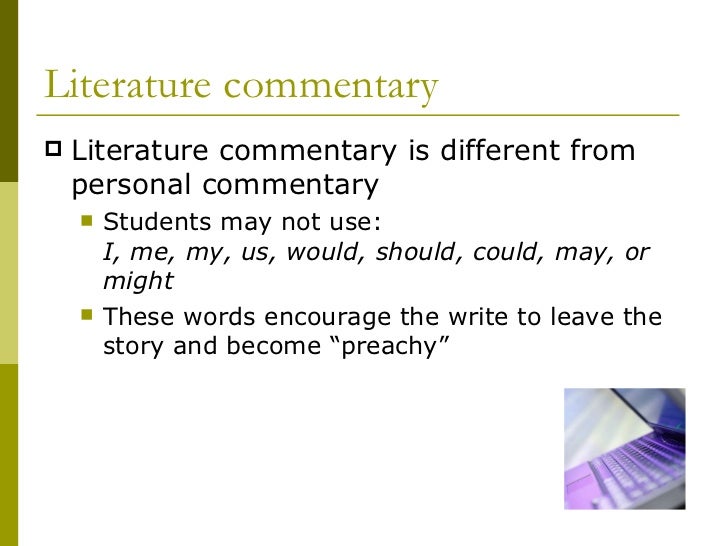 what is commentary 2 in an essay